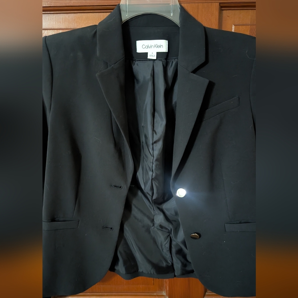 Calvin Klein Navy Blazer Size 8
